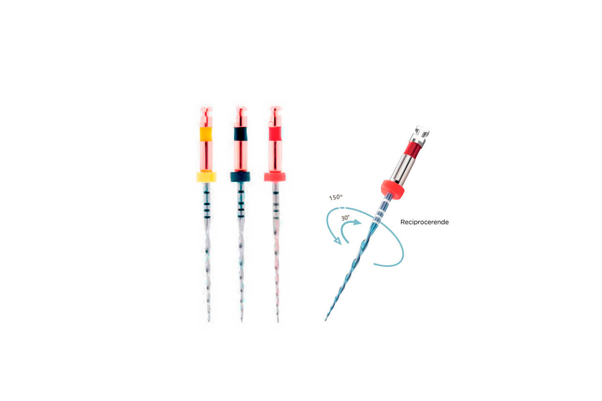 Reciprocerende Blå NiTi file, pakning med 6 stk.