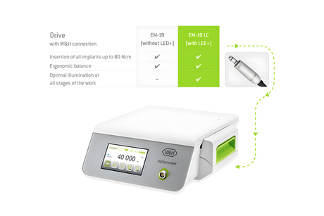 Implantmed Plus SI-1023 trådløs fodkontakt, motor uden lys