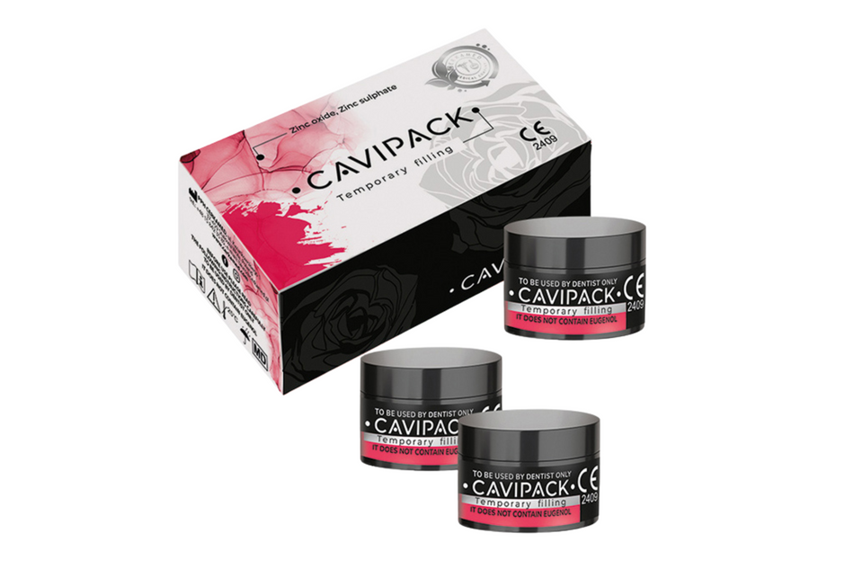 Cavipack, midlertidigt fyldning zinc oxide/sulfate