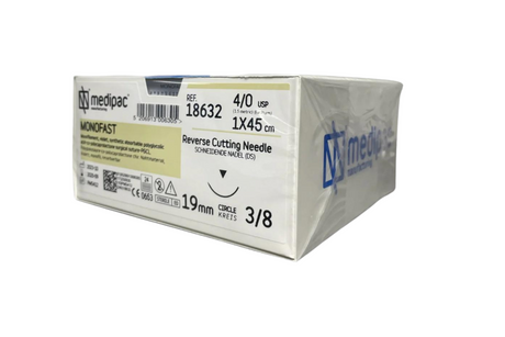 Monofast - Resorberbar monofilament sutur. Violet. Pakning med 24 stk.