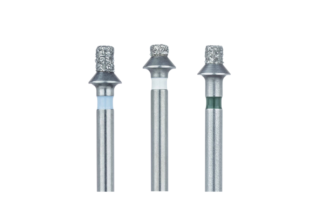 Cylindrisk okklusal reduktionsdiamantbor, pakning med 5 stk (FG bor)