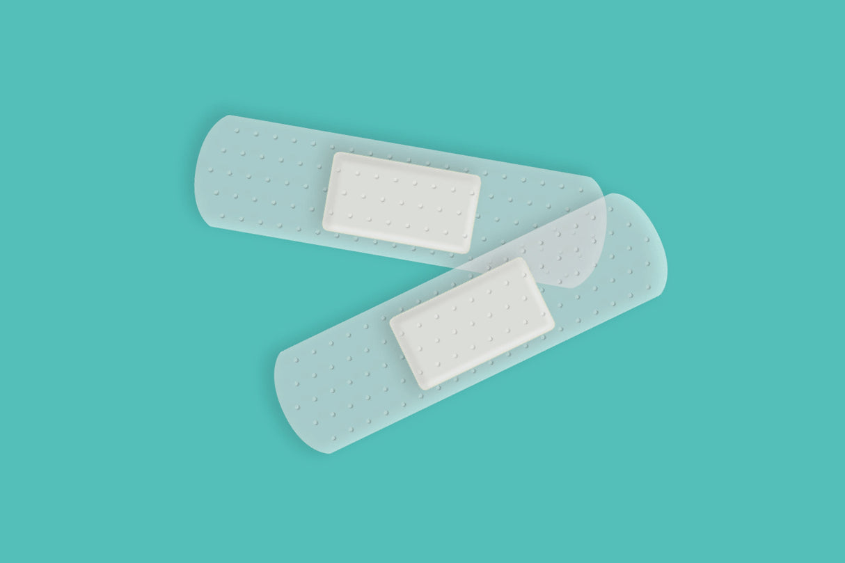 Transparent plaster 19 x 72 cm, pakning med 20 stk