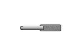Hvid - 30 micron paddleformet, pakning med 2 stk