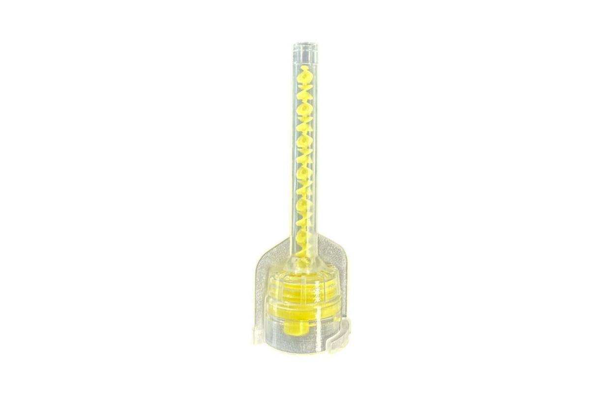 Gule blandespidser til 1:1 50 ml. patroner, pakning med 50 stk.