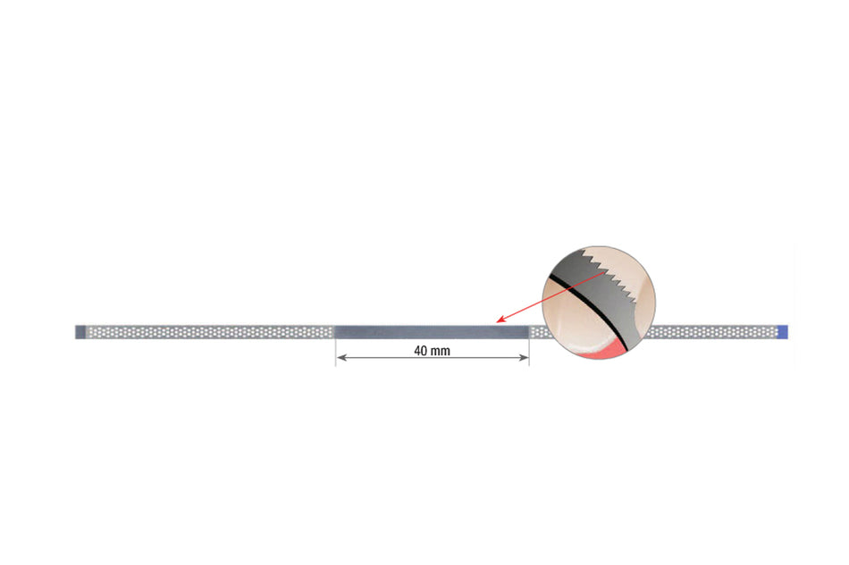 Diamantbelagt metalstrips, pakning med 10 stk