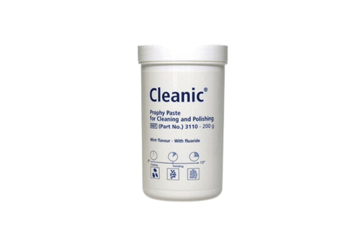 Pudsepasta Cleanic, præ-doserede, med eller uden fluor