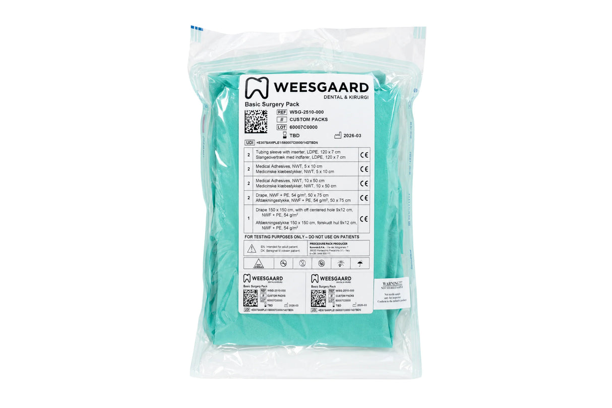 Weesgaard Basic Surgery Pack operationssæt, pakning med 10 sæt